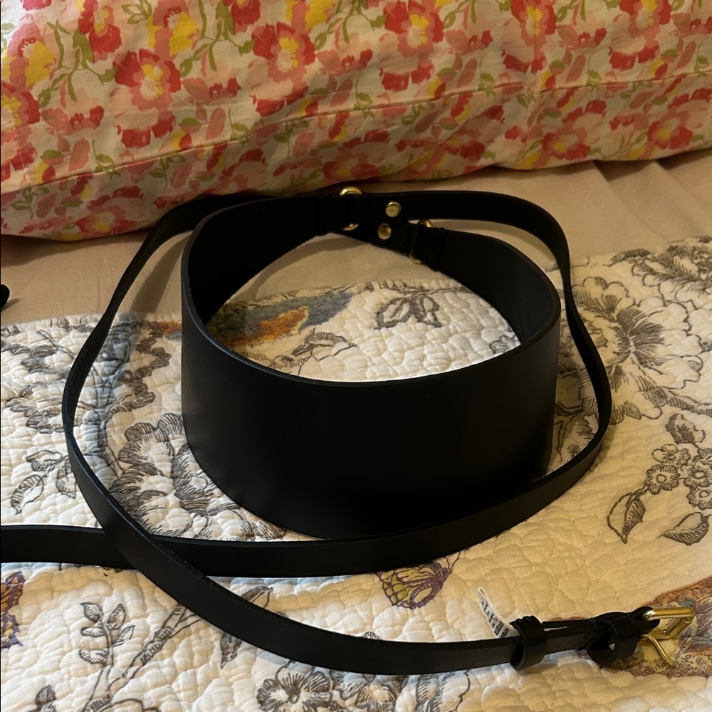 Boden Black Leather Belt
